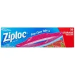 Ziploc Double Zipper Storage Gallon Bags - 19 CT