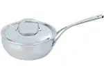 Demeyere Atlantis Stainless Steel 2.1 qt. Conic Saute Pan & Lid