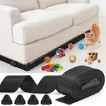 PENXUA Toy Blocker for Under Couch, Under Bed Blocker for Pets,Adjustable Gap Bumper,Stop Things Sliding Under Sofa or Furniture,Compatible No Damage