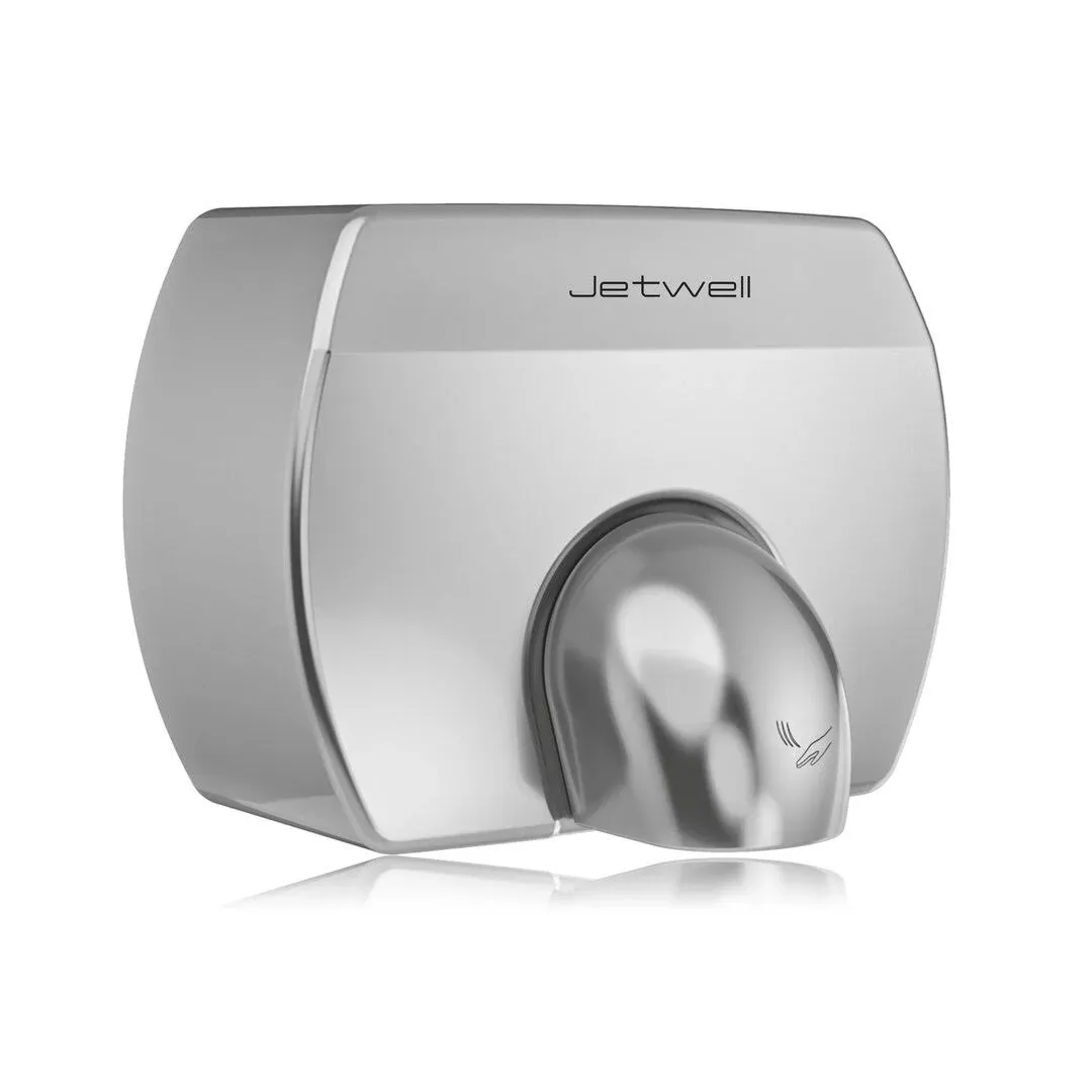 JETWELL Elegant Compact Hand Dryer For Bathrooms Commercial- High Speed Automatic Hard Wired Friendly Stainless Steel Hand Dryer- AC110V-130V Warm Wind Hand Blower JW2830