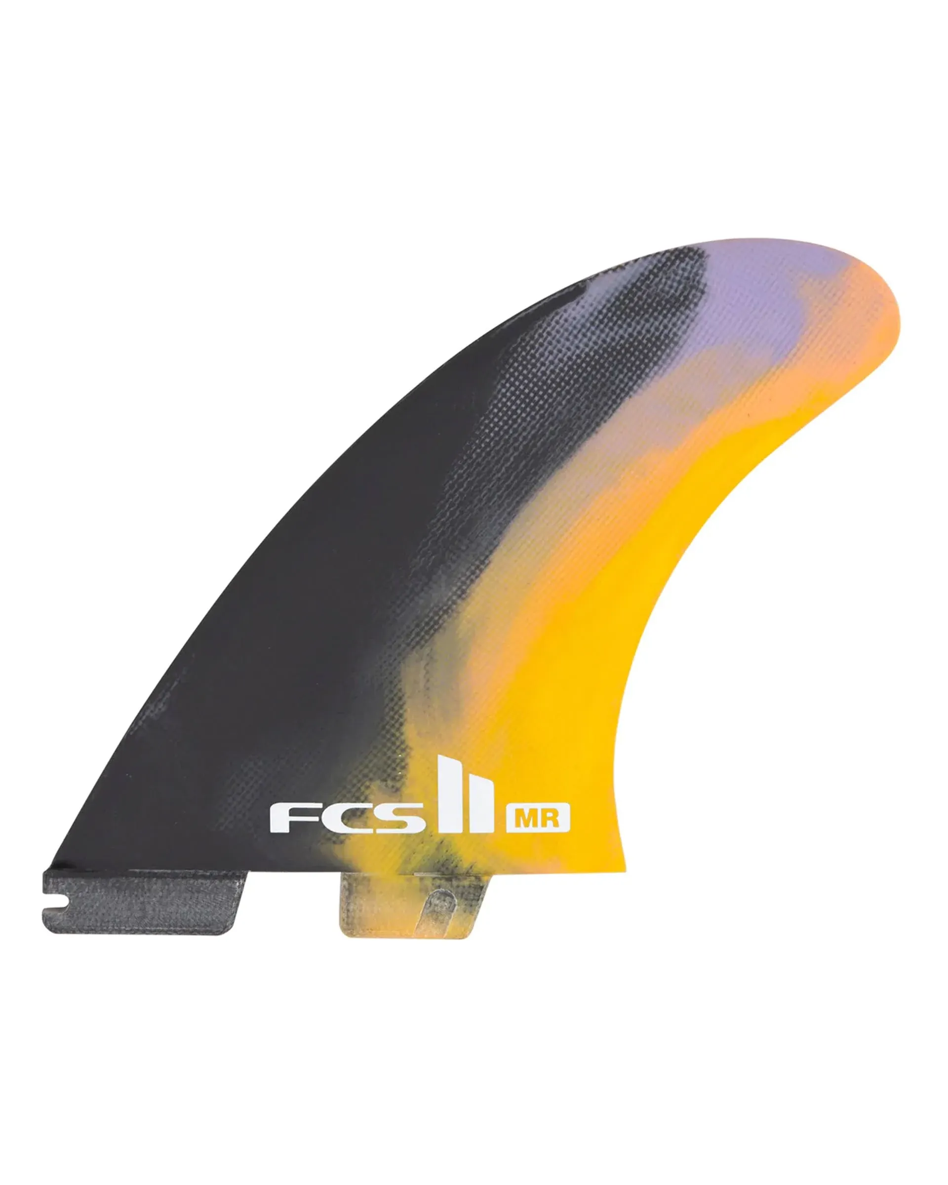 FCS II Mark Richards PC Twin + 1 Fin Set, Black/Color Swirl