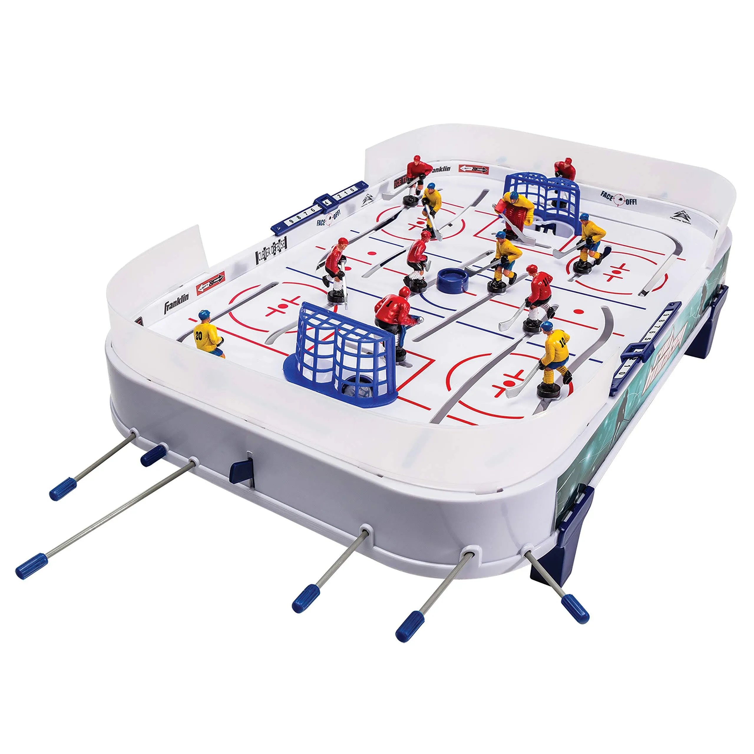 Sports Table Top Rod Hockey Game Set - Perfect Hockey Toy + Gameroom Game