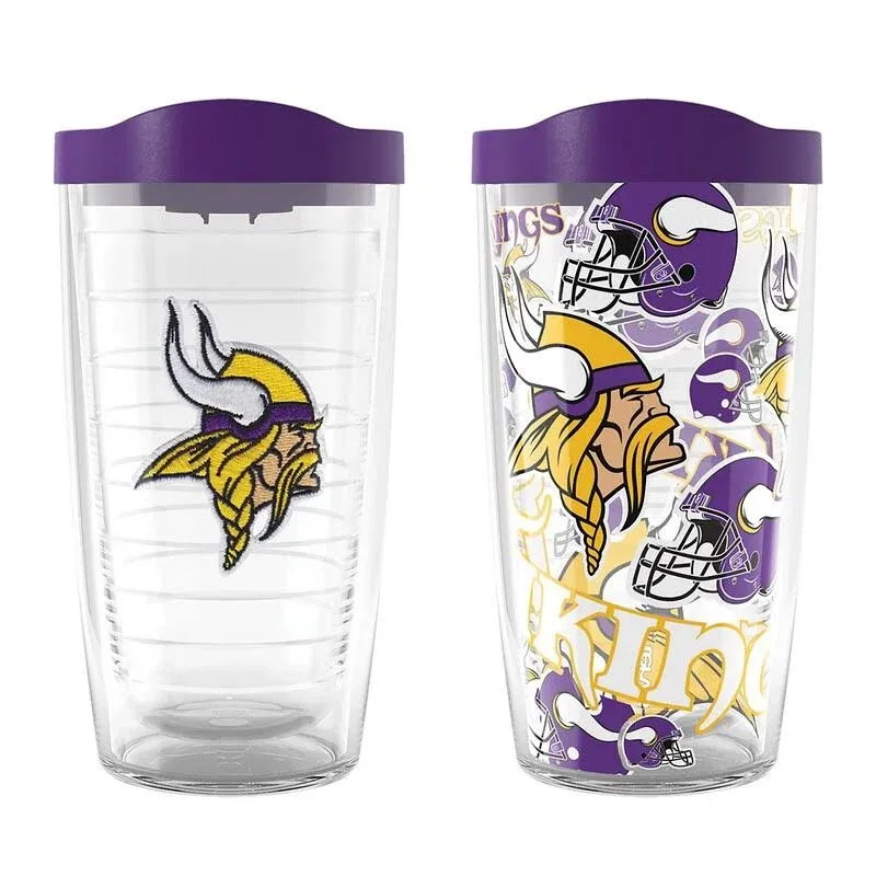 Tervis Minnesota Vikings Two-Pack 16oz. Allover Classic Tumbler Set