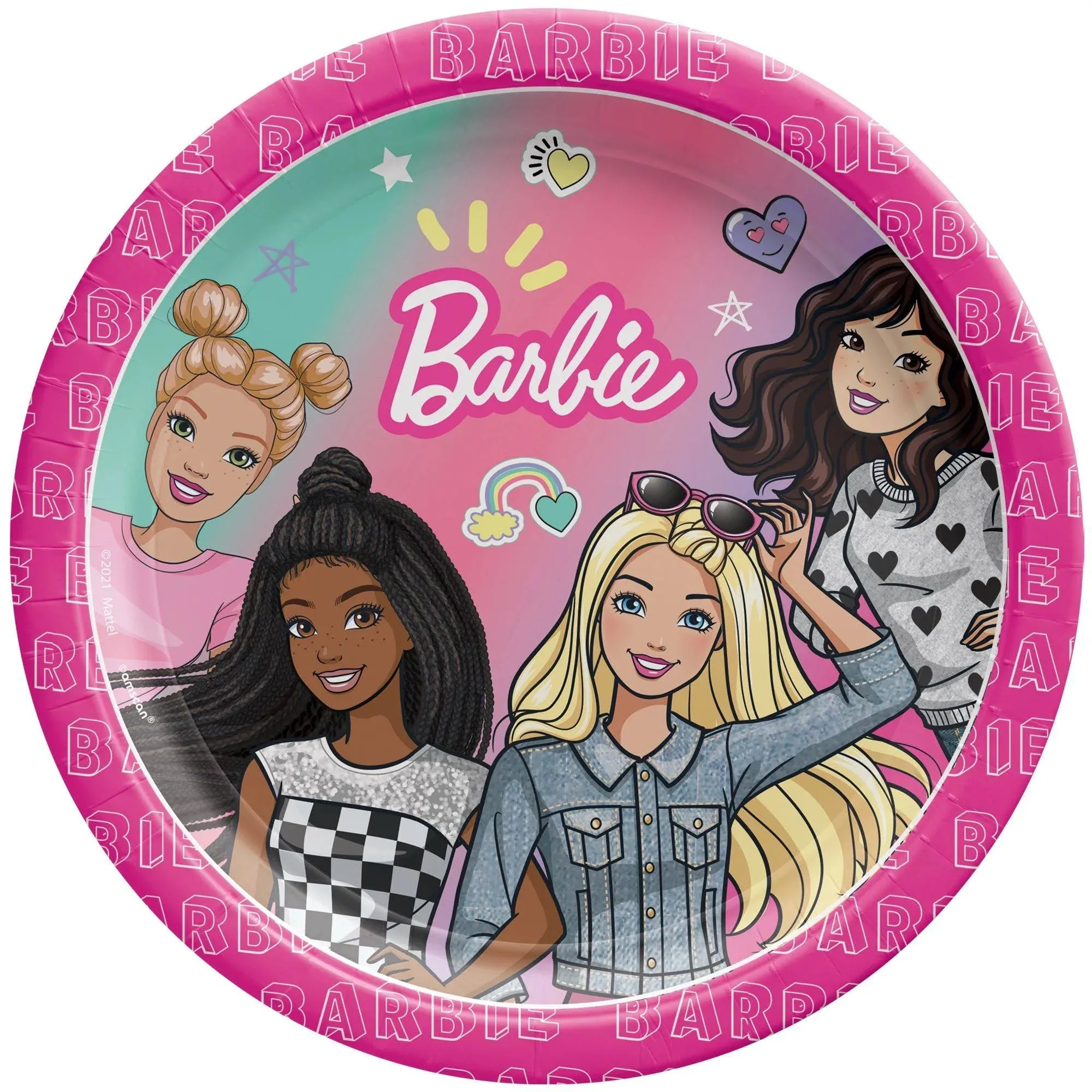 Barbie Dream Together Small Paper Plates