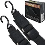 Seamander Marine Boat Trailer Tie-Down Straps - 2 Piece