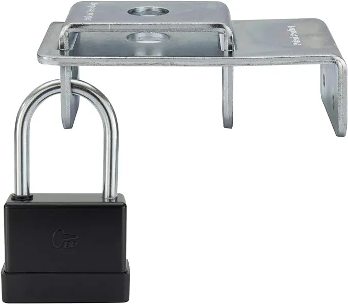 RecPro RV LP Tank Lock and Pad Lock | RV Security | Camper LP Tank Lock