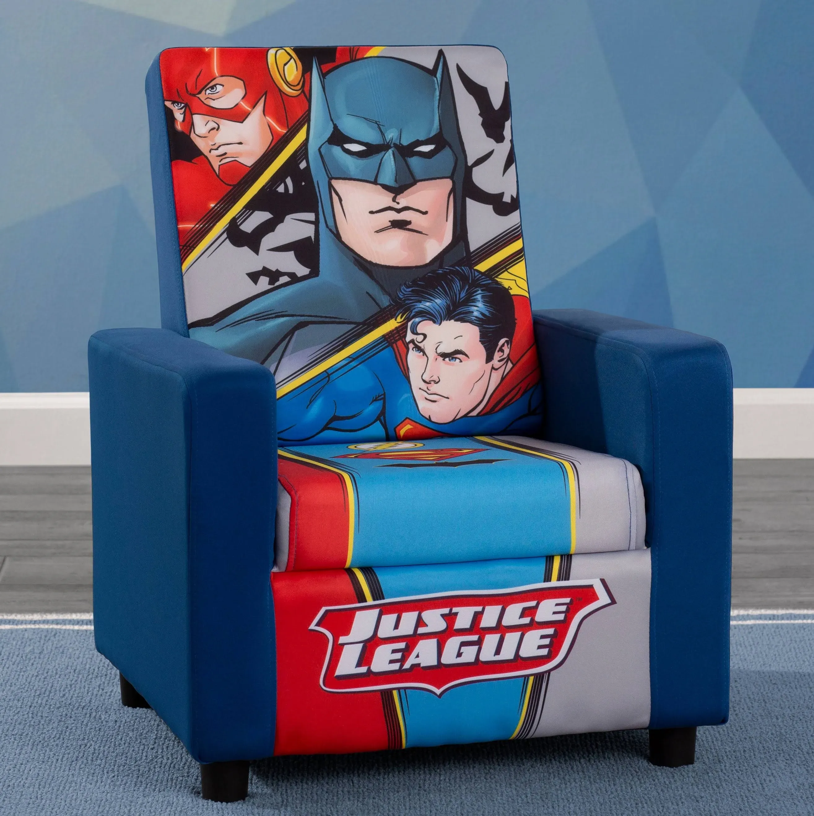 Ashley | Delta Children Dc Comics Justice League Chair, Blue | Realry