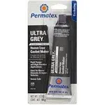 Permatex Ultra Grey RTV Silicone Gasket Maker, 3 oz, 82194