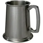 Wentworth Pewter - Half Pint Standard Plain Pewter Tankard, Beer Mug