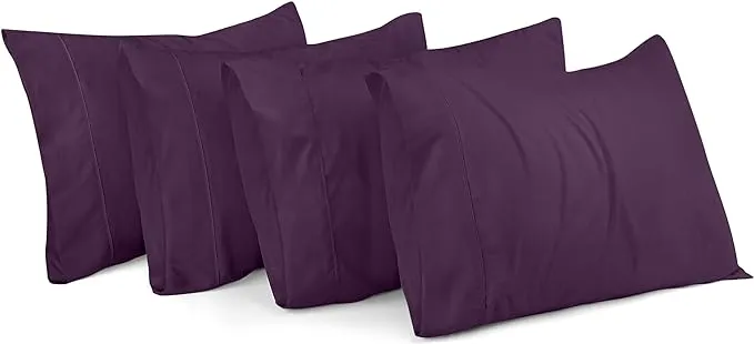 Utopia Bedding Queen Pillowcases - 4 Pack - Envelope Closure - Soft Brushed