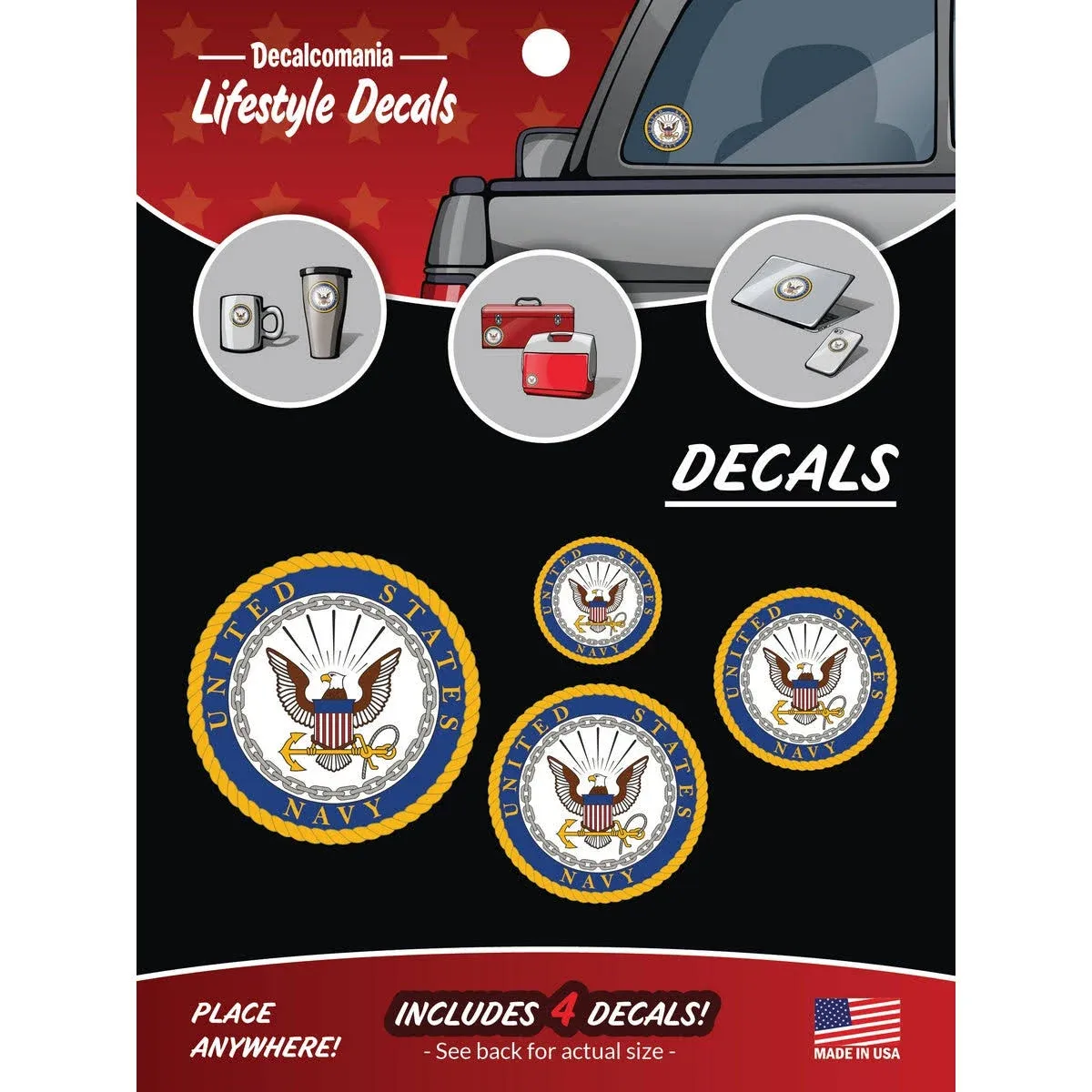 U.S. Navy Logos 4 PC