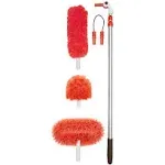 OXO Good Grips Long Reach Dusting System With Pivoting Heads, Orange