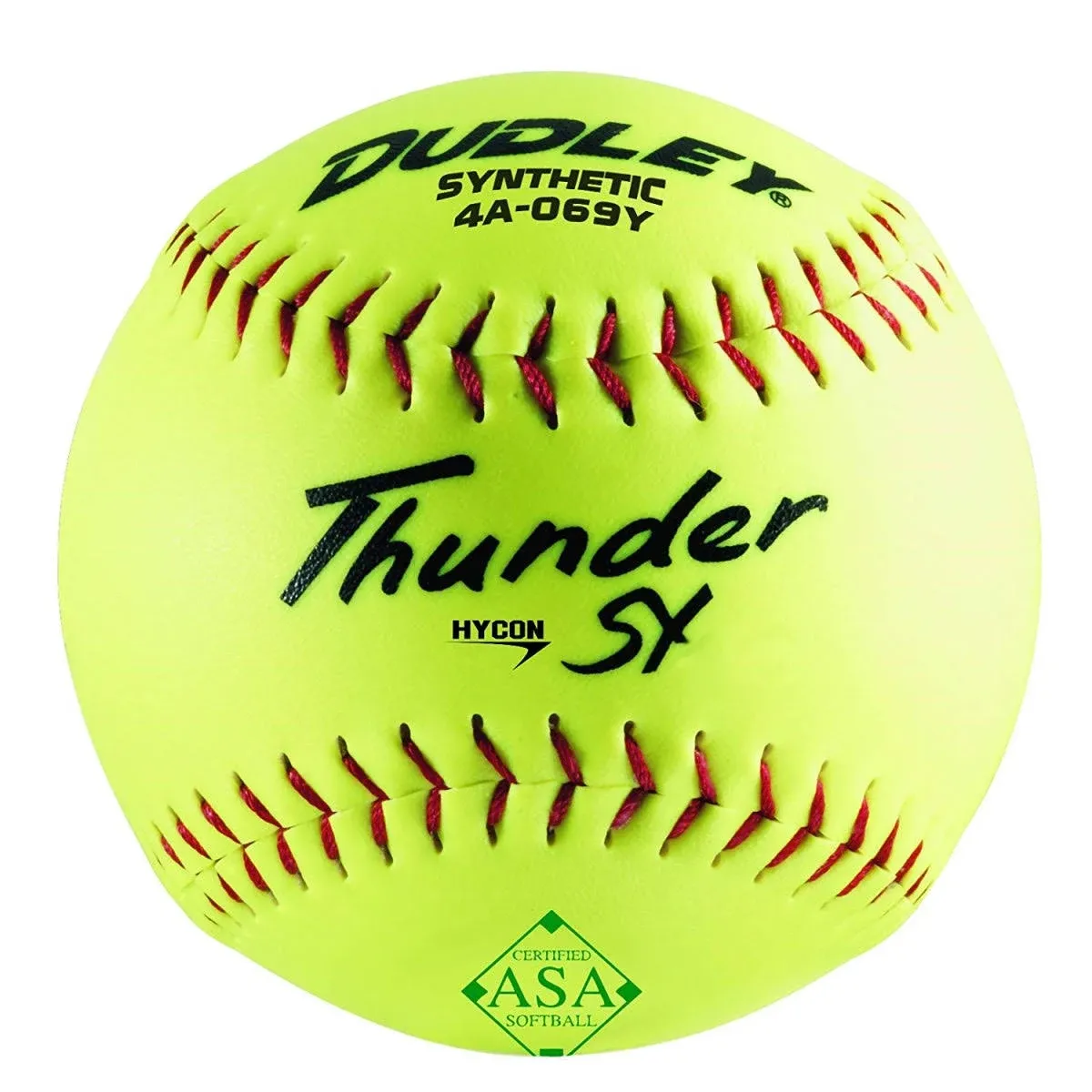 Dudley 4A069YR6 Thunder Sy Softball, 6 Pack, 12 inch