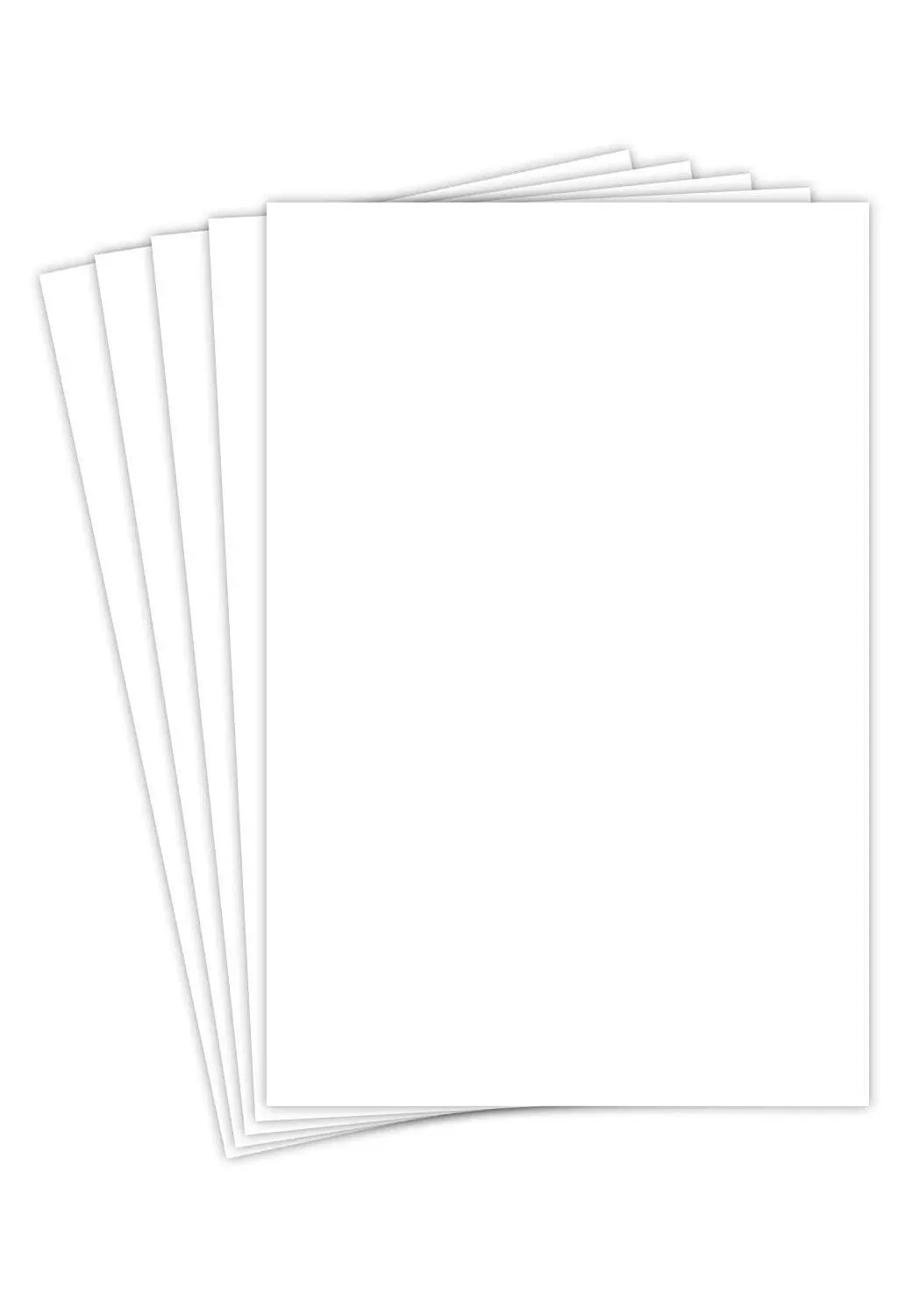 Blank White Square Cardstock - 12” x 12” - 65lb Cover - 50 per Pack