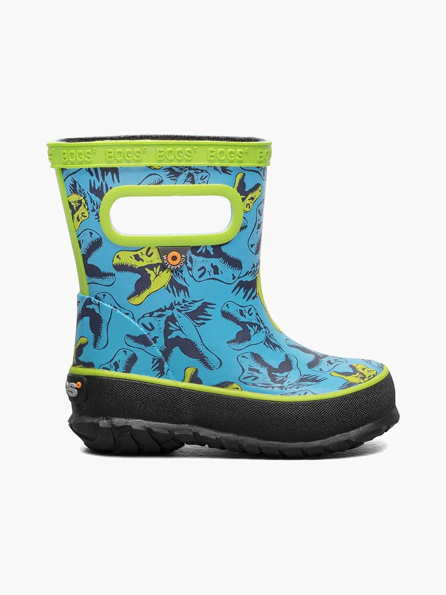 Kids Bogs Skipper Cool Dinos Waterproof Rain Boot