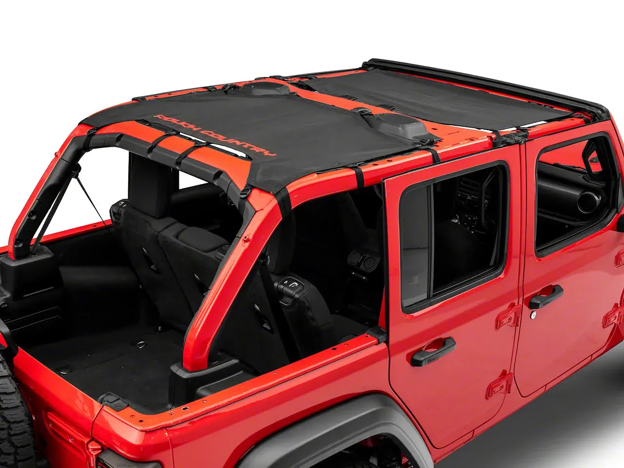 Rough Country Jeep Wrangler JL Unlimited Mesh Bikini Top Plus