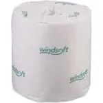 Windsoft Bath Tissue, Septic Safe, 2-Ply, White, 4 x 3.75, 500 Sheets-roll, 96 Rolls-carton