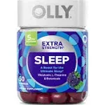 Olly Sleep, Extra Strength, 5 mg, Gummies, Blackberry Zen - 50 gummies