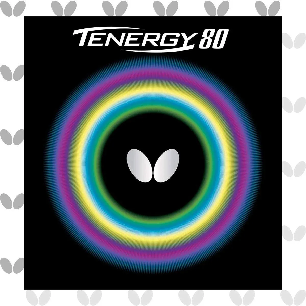 Butterfly Tenergy 80 Table Tennis Rubber Red / 1.9 mm