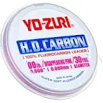 Yo-Zuri HD Carbon Disappearing Pink 30 Yards Fluorocarbon Leader