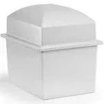 | Double Urn Vaults for Underground Burial | Holds Two Adult Cremation Urns for Cemetery and Ground Burials | Made in The USA (Marquis, Granite Grey)