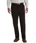 Haggar Espresso Classic-Fit Stretch Corduroy Flat-Front Pants