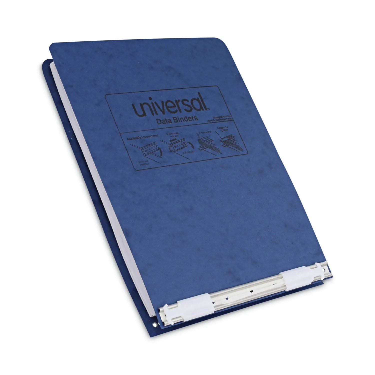 UNIVERSAL Pressboard Hanging Data Binder, 9-1/2 x 11 Unburst Sheets, Blue (Case of 20)