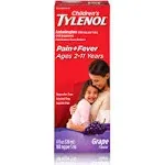 Children's Tylenol Oral Suspension, Grape, 4 fl. oz