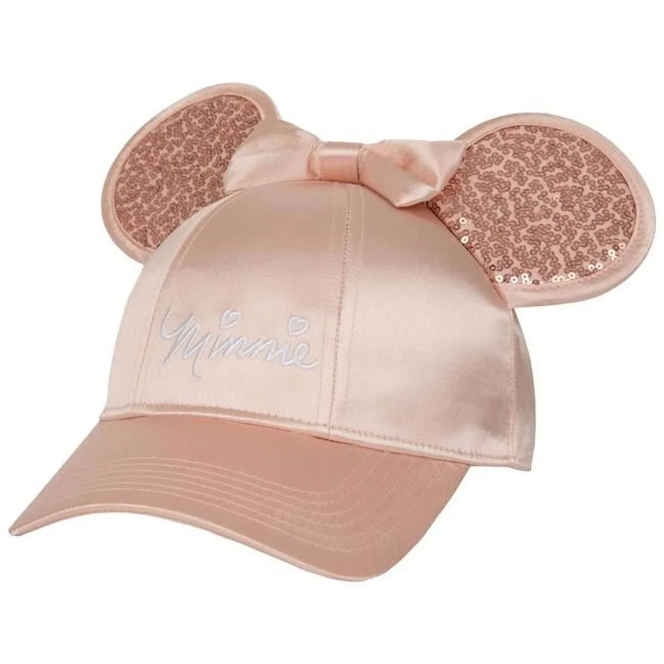 Jerry Leigh Disney Women's Minnie Mouse Baseball Cap with 3D Bling Ears