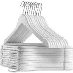 Casafield 20 Wooden Suit Hangers White