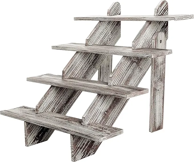 MyGift 4-Tier Retail Display Baker's Rack