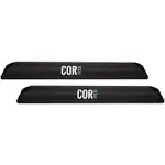 Aero Car Roof Rack Pads for Surfboard Kayak Sup Snowboard [Pair] 28 inch & 19 inch - for Large Aero Bars (19 inch Black Small)