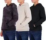 Real Essentials 3 Pack: Youth Fleece Long Sleeve Soft Pullover Hoodie Sweatshirt - Boys & Girls