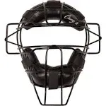 Champion Sports Pro Baseball Adult Mask - Umpires and Catchers - Extra Protection - Extended Guards - Adjustable Harness Baseball Mask - Adult Size,BLACK