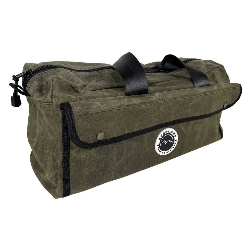 Overland Vehicle Systems 21169941 Small Duffle Bag with Handle and Straps - #16 Waxed Canvas