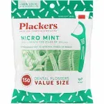Plackers Micro Line Dental Floss Picks, Fold-Out FlipPick, Tuffloss, Fresh Mint Flavor, 150 Count