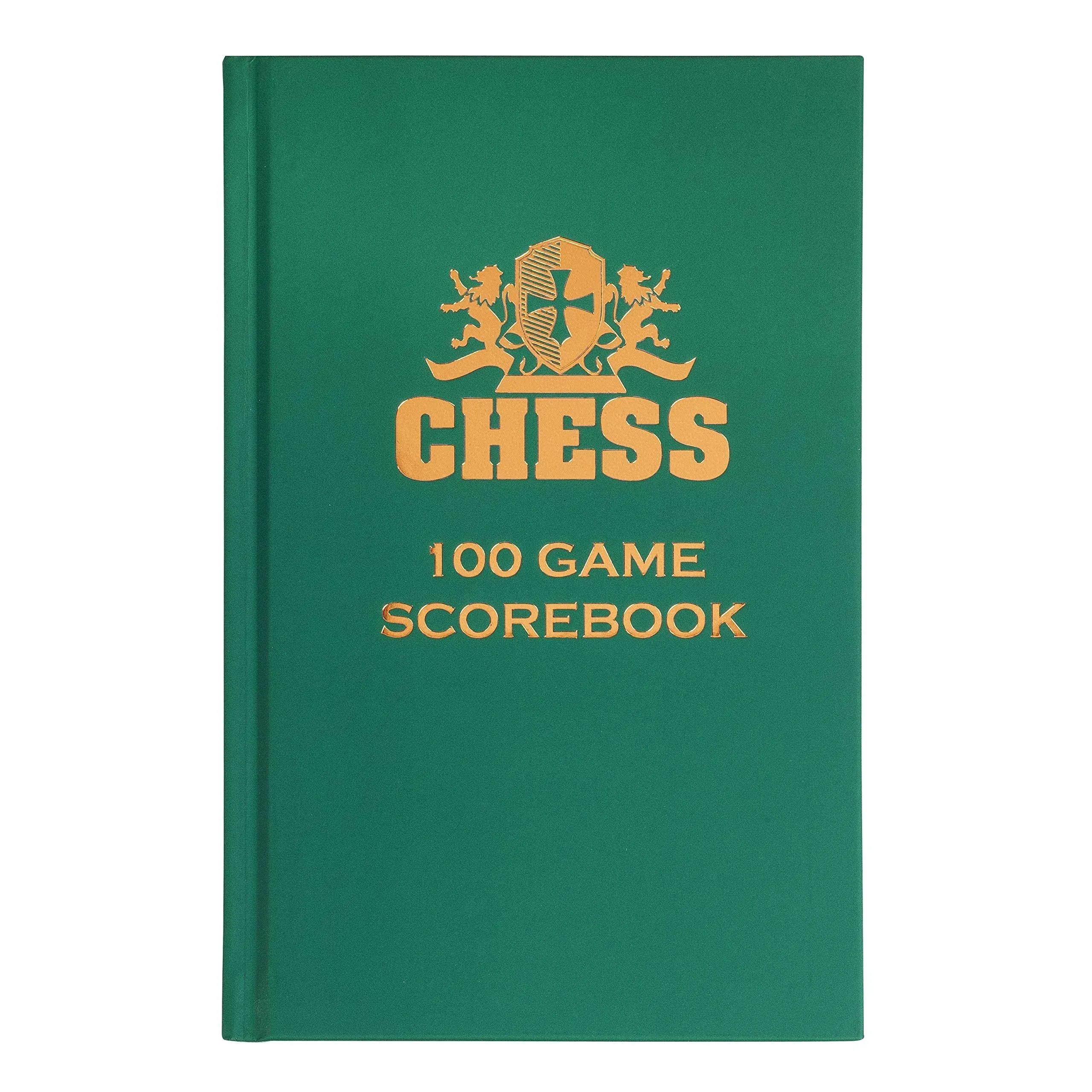 We Games Hardcover Chess Notation Scorebook Green