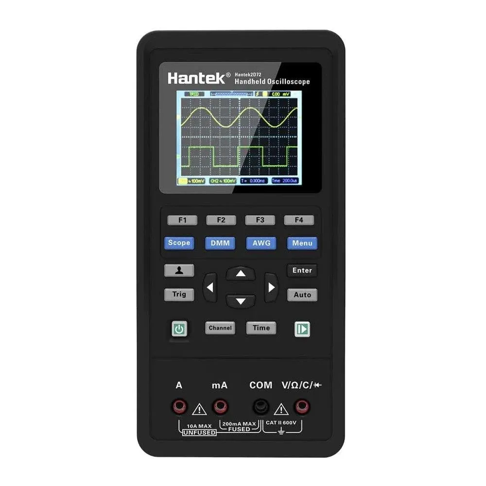 Hantek 2D72 3in1 Digital Oscilloscope Waveform Generator Multimeter USB Portable ...