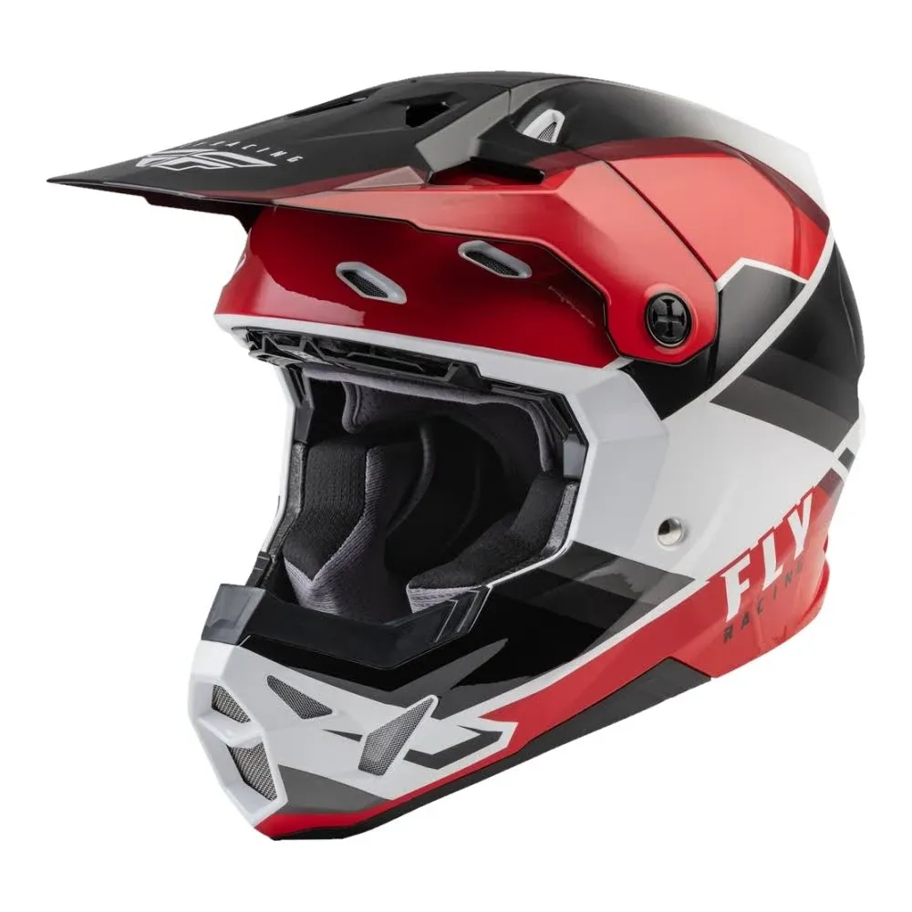 Fly Racing - Formula Cp Rush Helmet Visor Black/red/white Md-2x - 73-87302L