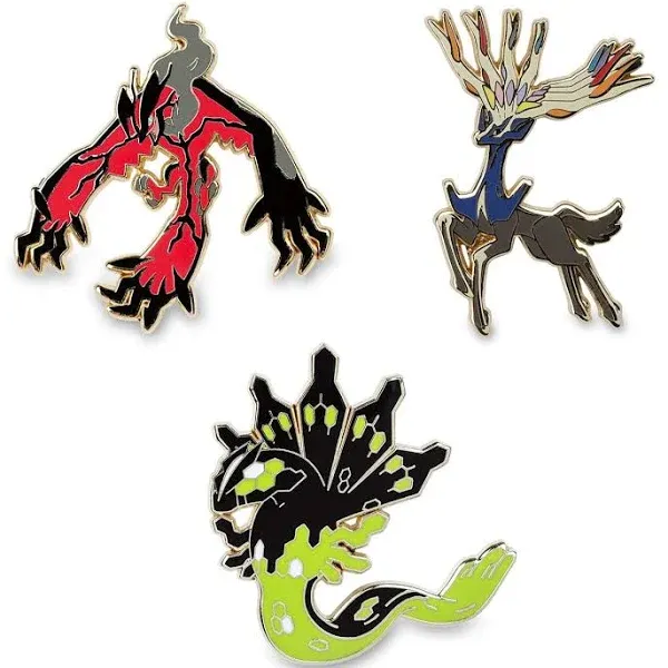 Pokémon Center: Xerneas, Yveltal and Zygarde Pokémon Pins, 3-Pack