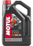 Motul 7100 4T Synthetic Oil, 4 Liter, 15W50