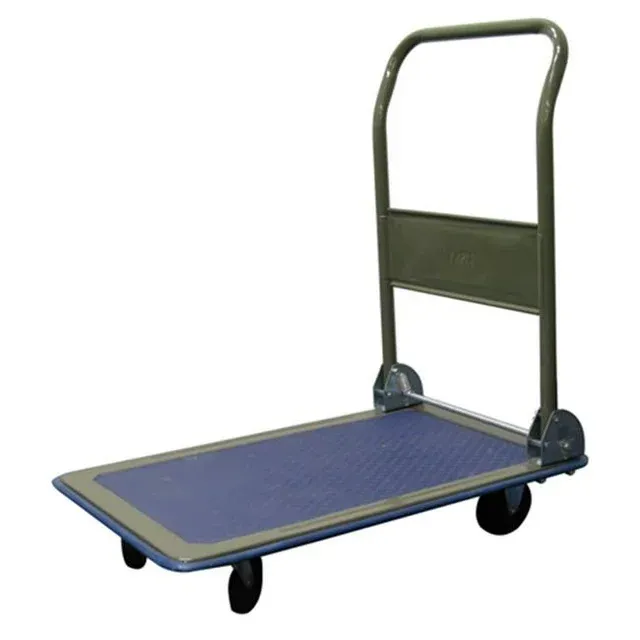 Hyper Tough 300 Pound Capacity Heavy Duty Utility Rolling Cart, Blue/Gray