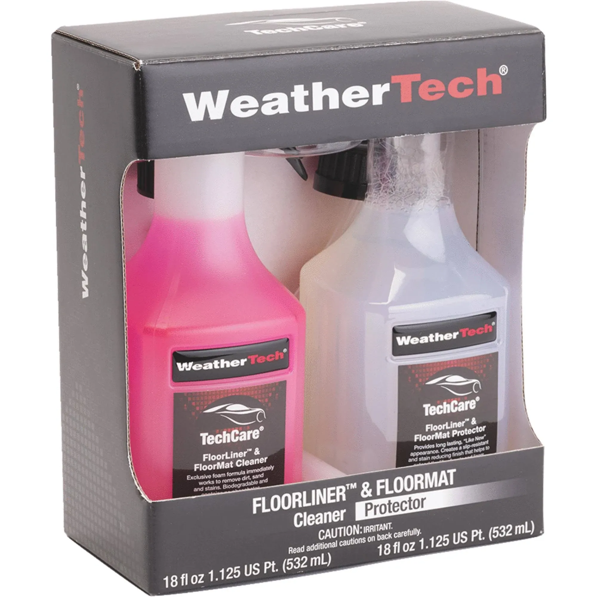 WeatherTech 8LTC36K Cleaner/Protector Kit TechCare Floor Mat Spray 18 oz Pair