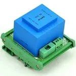 Electronics-Salon 20 Watt(VA) DIN Rail Mount Power Transformer Module (in: 115VAC, OUT: 24VAC)