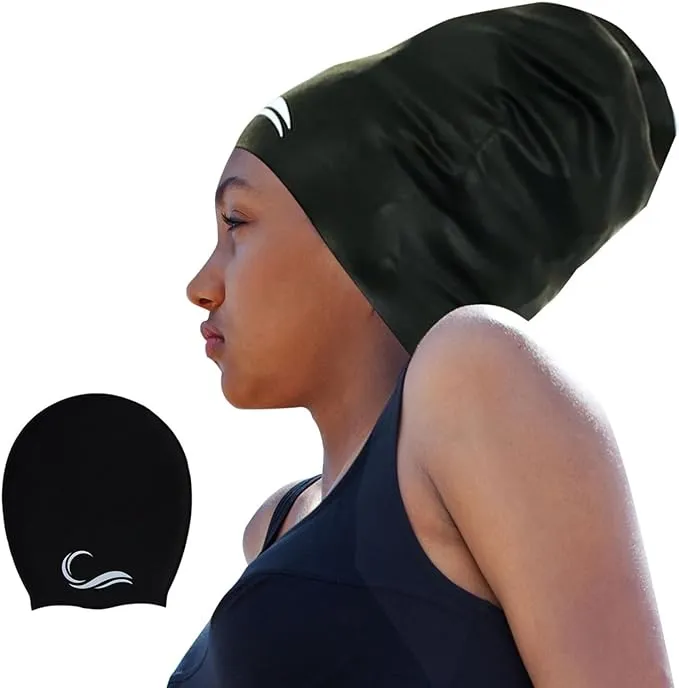 Interlaken Long Hair Dreadlock Silicone Swim Cap