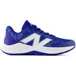 New Balance Kids' DynaSoft 4040v7 Youth Turf-Trainer Baseball Shoes - Blue/White (Size 5)