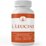 PURE ORIGINAL INGREDIENTS L-Leucine, (100 Capsules) Always Pure, No Additives Or Fillers, Lab Verified