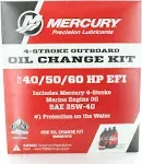 Mercury Marine Mercruiser New OEM 25W-40 Oil Change Kit, 8M0081916