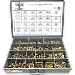 Grade 8 Hex Cap Screws Nuts Washers UNF Zinc Yellow Assortment  - 1269 PCS