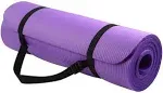 Fitvids 1/2-Inch Extra Thick High Density Anti-Tear Exercise Yoga Mat with Carrying Strap